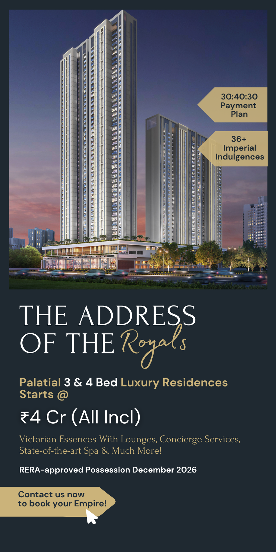 Buy 3 BHK Flats and Apartments in Sheth Avalon